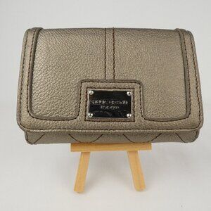 RELIC Wallet Womens Metallic Gold Clutch With Snap Closure Faux Leather